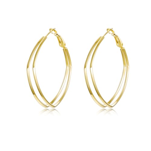 PHNIBIRD Groß Quadratische Durchmesser 45 mm Einfach Modeschmuck Geschenke Für