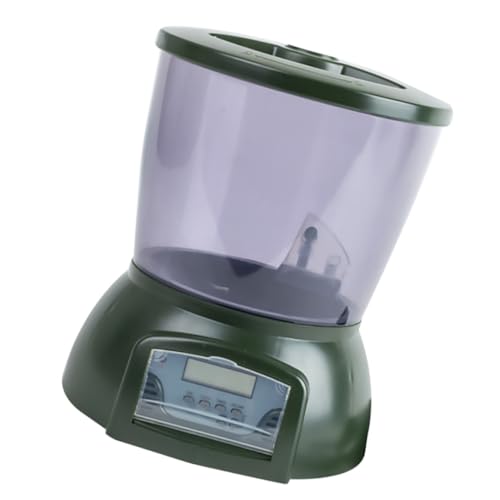 Angoily Fischteich Für Aquarien LCD Display Zeitgeber Rationsfutterautomat 99 Tage Fütterung Trockenfutter Pellets