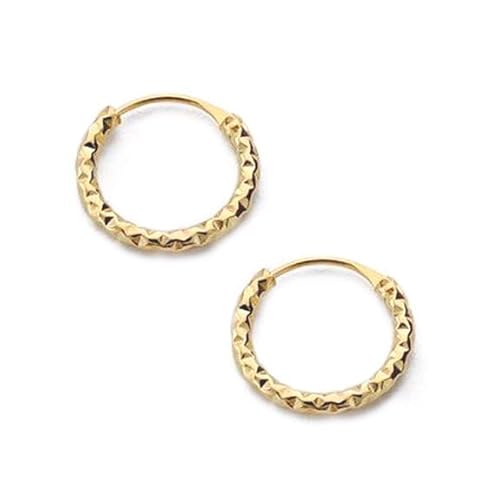 Band-Ohrring Hoop Creolen Ohrringe - Gelbgold 18 Karat 750