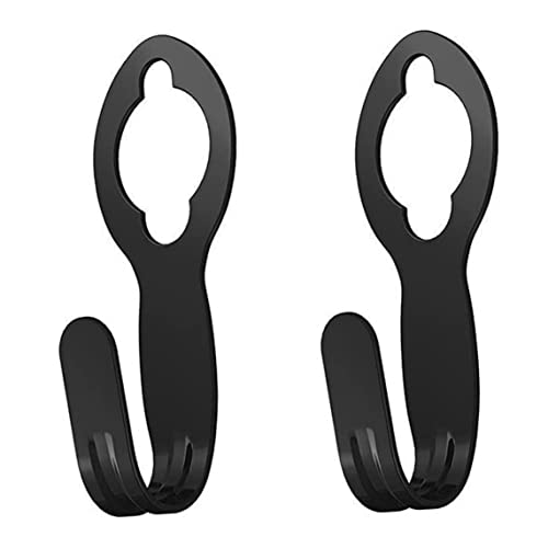 Licsaliwe Gartenschlauchhalter 2 Stück Wandhalterung aus Kunststoff Bewässerungsschlauch-Hakenträger für den Außenbereich schwarz