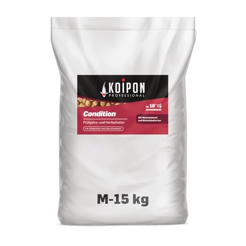 KOIPON Condition 15 kg 6mm Fischfutter Pellets Frühjahr Herbst schwimmend Teichfutter für japanische Koi Koifutter als Goldfischfutter geeignet
