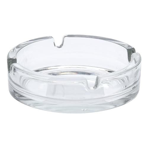 Mojawo Aschenbecher aus Glas Ascher für Haushalt und Gastronomie Glasaschenbecher Ascher für Zigaretten Tischaschenbecher 10cm Mengen 1 Stück