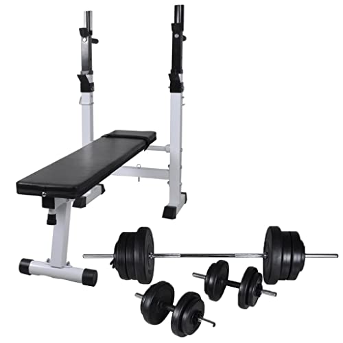vidaXL Kurzhantel Langhantel Set 60 5kg Kraftstation
