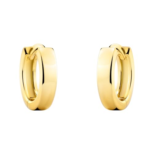 SOFIA MILANI - Damen Ohrringe 925 Silber - vergoldet golden mit Zirkonia Steinen - Creole - E2554