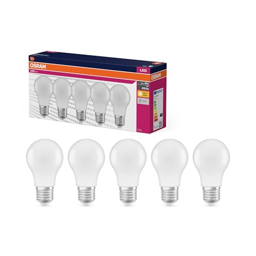 OSRAM Value Classic A 40 4.9W 827 Frosted PLASTICS 4.9 W White 5er Pack 5 Stück