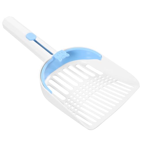 Gatuida Große Katzentoilette Streuschaufel mit Breiter Öffnung Langlebige Kunststoff Schaufel Effizientes Sieb für Klumpende Katzenstreu Bequemer Griff für Haushalt und Tierbedarf