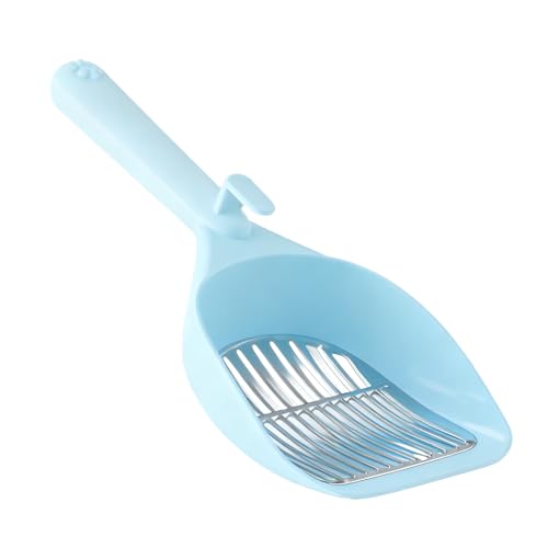 Streuschaufel aus Edelstahlgeflecht Große Katzenschaufel Spart Klare Streu Reduziert die Ermüdung der Hände Tiefe Schaufel Löcher für die Wandmontage