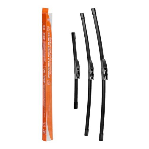 Scheibenwischer Wischerblätter Vorne Hinten Satz Kompatibel mit Mercedes-Benz A-Klasse W168 Vaneo W414 Länge 600mm 350mm 650mm Frontscheibenwischer und Heckscheibenwischer