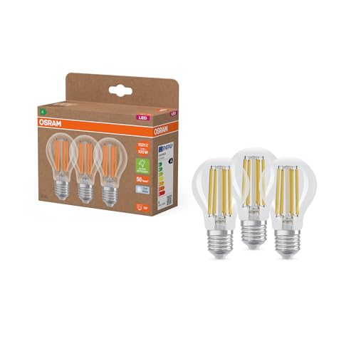 OSRAM LED-Lampe Classic A100 Filament 7 2W 840 4000K kaltweiß E27 klar 1521 lm 50.000h 300 Winkel