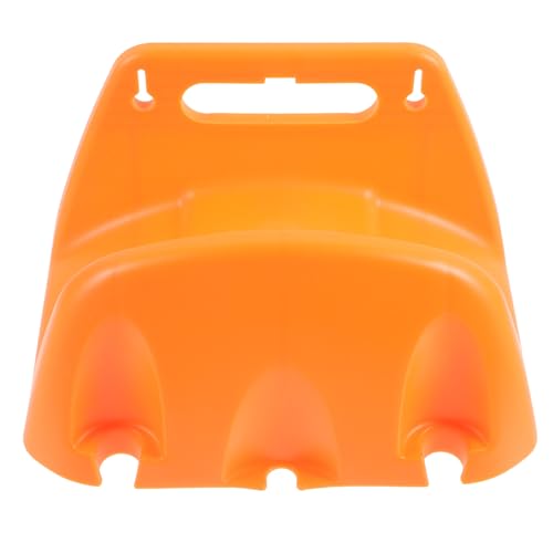 Angoily Wandmontierter Gartenschlauchhalter Kunststoff Robust Schlauchaufhänger Orangerot für Gartenbewässerung und Schlauchaufbewahrung