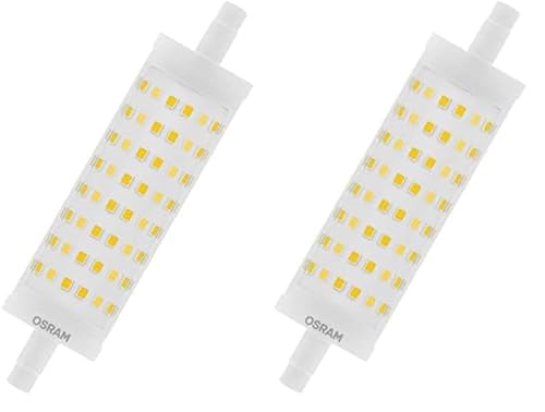 Osram Dimmbare Stablampe mit Sockel Röhre mit 16 W Ersatz für 125W Glühbirne Warmweiß 2700K Packung mit 2
