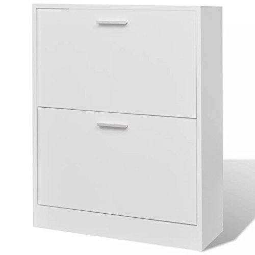 Gecheer Flur 63 5x 24x 81 2 großen Aufbewahrungsfächern Schuhablage Ständer 2 Schuhkippern Höhe eines Fachs 34 5