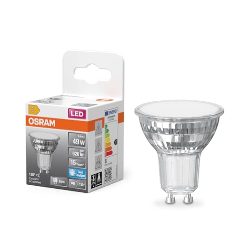 Osram LED Spot Lampe Star PAR16 5 6W 865 6500K Tageslicht GU10 120 620 lm Vollglas Design