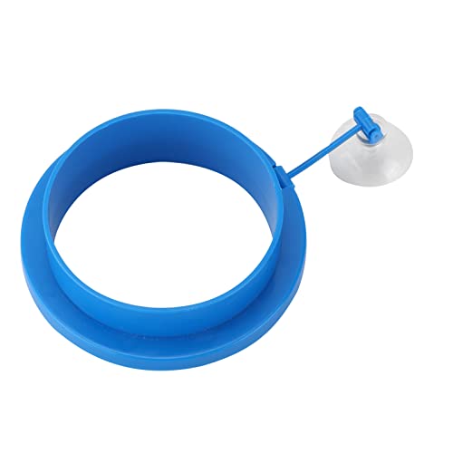 Fisch -Fütterungsrohr Aquarium -Feeder Runde Form Aquarium Rund Schwimmende Lebensmittelkreise Fischfutterfutter mit Saugbecher für Guppy Betta Goldfisch