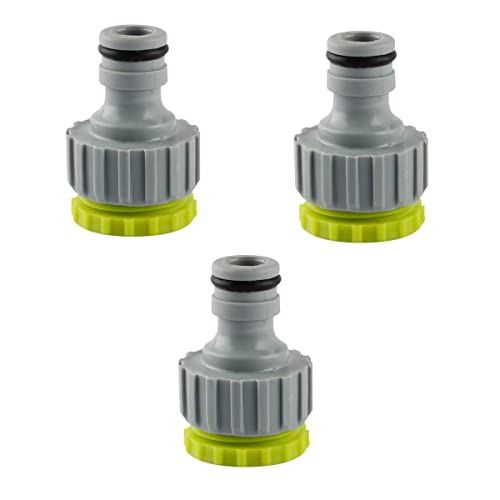  1 2 3 4 2 in 1 Hahnverbinder Wasserhahnanschluss Schlauchanschluss Set für Bewässerungs Kunststoff Gewinde Hahnadapter