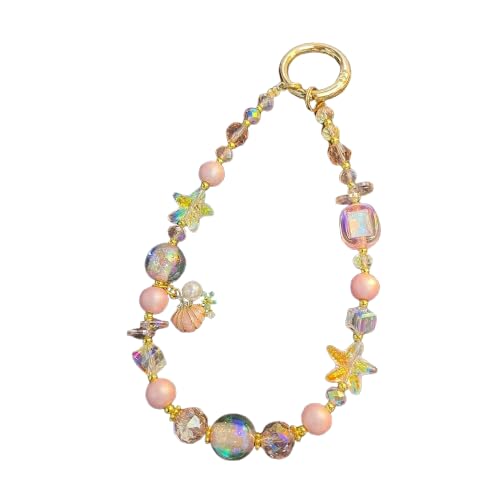 Generisch Luxus Kristall Kette Perlen Handgelenk Kette Mode Stern Anhänger Lanyard