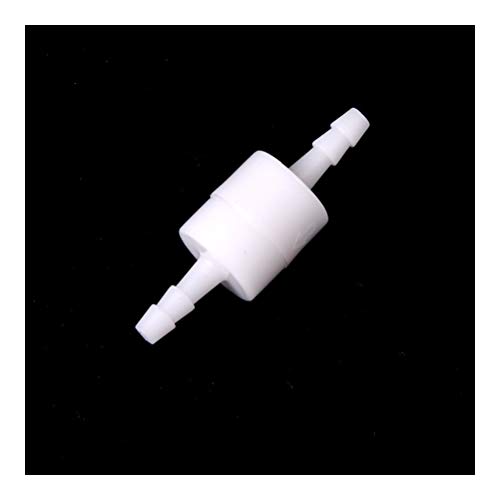 SUOFEILAIMU VENTILE 1PCS 4mm Kunststoff Einweg Inline Fuel Gas Flüssiges Wasser weiß