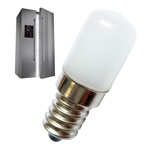 E14 LED -Glühbirne - 1 5W LED -Kühlschranklampe E14 LED -Kühlschrankleuchte Frost thermisch leitfähige Abdeckung Isolier kein Blendung kein Flackern 6000k Tageslicht weiße 110 -V -Lampe für Gef