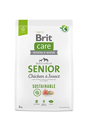 BRIT Care Dog Sustainable Senior Chicken Insect - Dry Dog Food - 3 kg