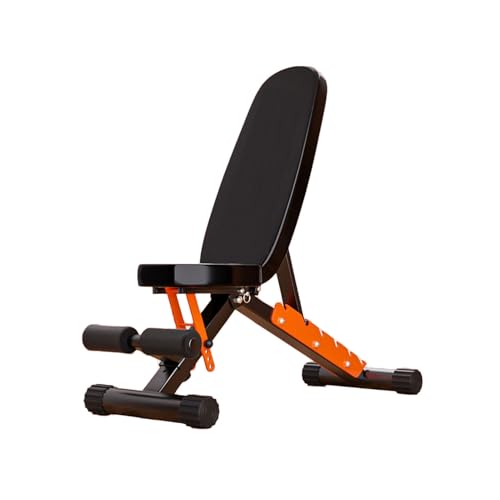 Verstellbare Klappbare Hantelbank Mehrzweck-Bankdrücken 6-in-1-Hantelbank-Set Mit PU-Leder-Sitzkissen 400 Kg Tragfähigkeit For Heim-Fitnessstudio Black