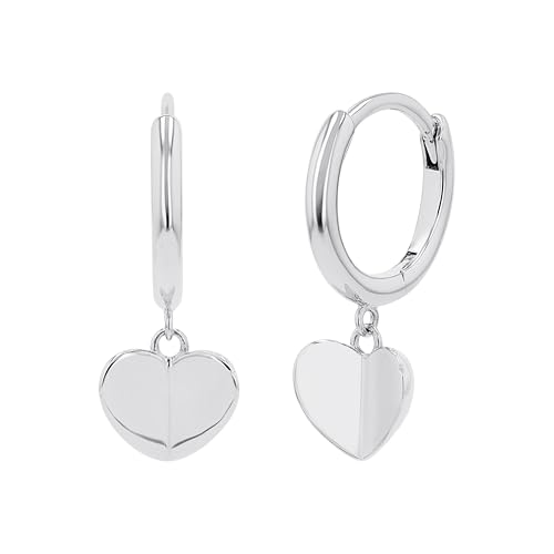 s.Oliver Creole für Damen 925 Sterling 21 mm Herz Anhänger Geschenkidee kommt in Schmuck Geschenk Box 2040592