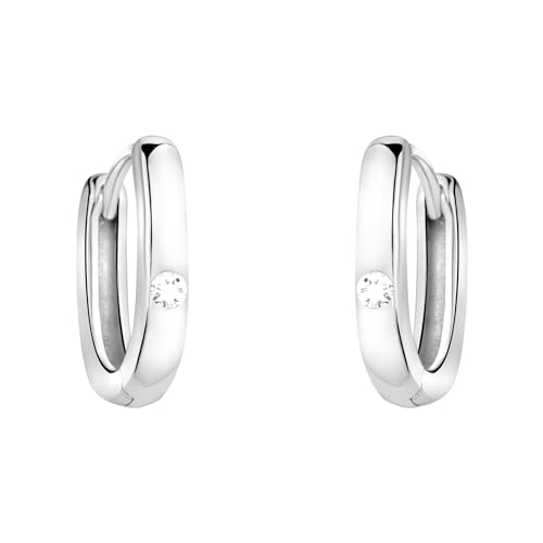 SOFIA MILANI - Damen Ohrringe 925 Silber - mit Zirkonia Steinen - Creolen - E2324