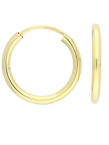 My Mädchen Echtes 8 20mm Breite 2 5mm Goldohrringe Pretty C 02335 G301 20mm 2 5mm