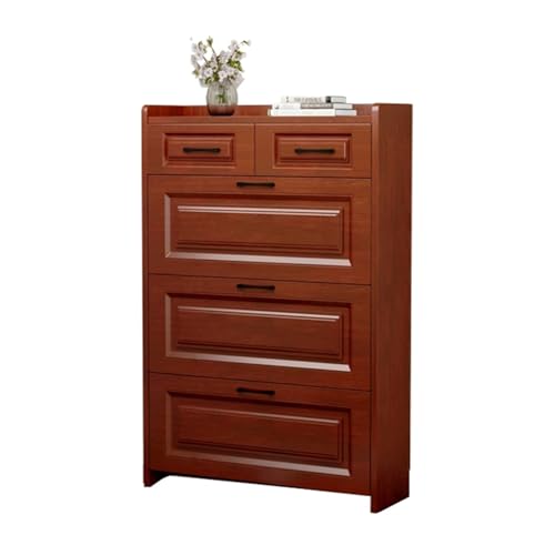 Schmaler Schuhschrankaufbewahrung für den Eingangsbereich freistehendes vertikales Schuhregal schmaler im Landhausstil für Eingangsbereich Foyer 120x 80x 1