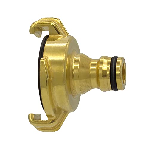 VARIOSAN Schnellkupplung auf Steckkupplung Adapter 12999 Messing blank System Geka