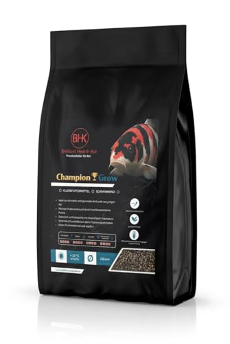BHK Koi Futter Wachstum Champion Grower Swim Schwimmendes Premium Koifutter für Wachstum Vitalität 2 5 mm 1 2 kg