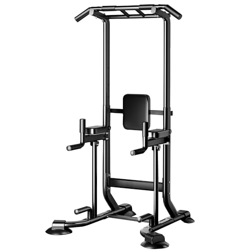 Power Tower für Heim-Fitnessstudio Multifunktions Klimmzug- und Dip-Station unterstützt bis zu 299.4 kg für Krafttraining