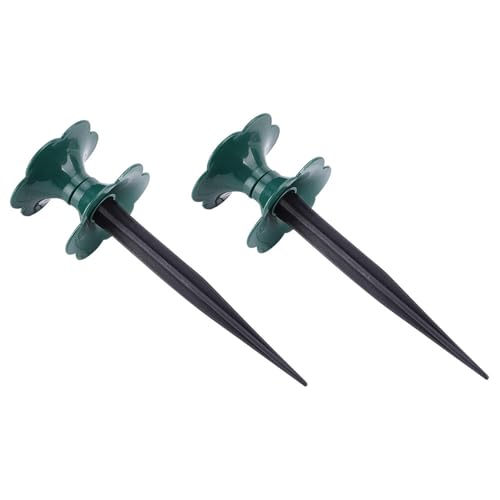 Kichvoe Gartenschlauchhalter Gartenpfähle 2 Stück Metall für Rasenbewässerung und Blumenbeete im Außenbereich Schutz vor Beschädigung von Pflanzen