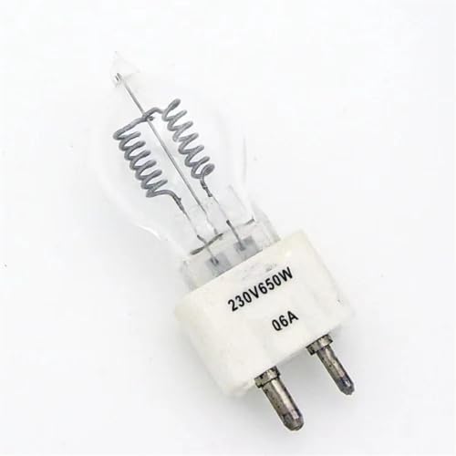 Gerrit DN-26656 230 V 650 W 230 V 650 W 230 V 650 W 64686 GY9.5 Quarz-Filmdia-Glühbirne Farbe 1 Stück