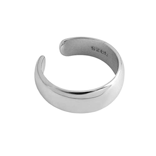 Minimalistische Ohrmanschetten-Clip-On-Ohrringe Sterlingsilber modisch kleine Huggie-Creolen Knorpel-Wickelohrring kein Piercing für Frauen und Mädchen hypoallergen Silber