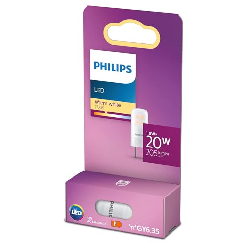Philips LED GY6.35 Lampe 20W Stiftsockel warmweiß Weiß