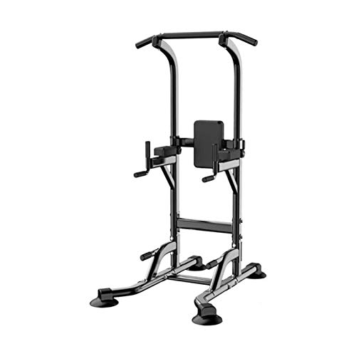 Fitness Power Tower Home Gym Workout Übung Fitness Gear Power Tower Klimmzug-Dip-Station multifunktional für den Innenbereich schwarz