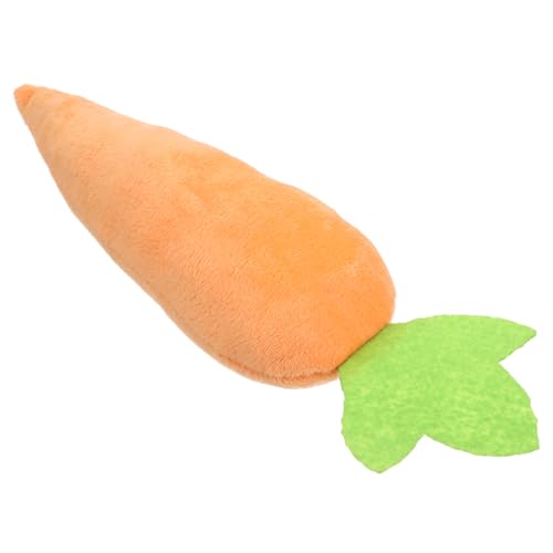  Karotten Zahnen Spielzeuge für Kätzchen Kauspielzeug für Hauskatzen Karottenplüsch Seidenseide Orange