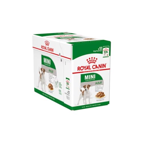 Royal Canin Mini Adult 12 x 85 g Nassfutter für erwachsende kleine Hunde mit EPA DHA