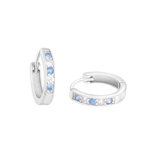 Amor 925 Sterling Mädchen Kinder Ohrschmuck Zirkonia synth. 1 2 cm Kommt in Schmuck Geschenk Box 2036778