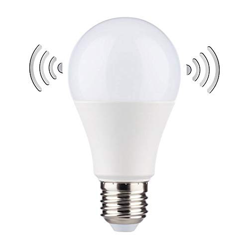 NCC-Licht LED Leuchtmittel Birnenform A60 5 8W 40W E27 Neutralweiß 4000K Bewegungssensor