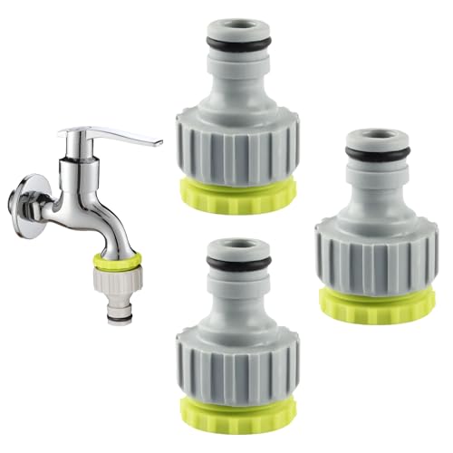 Gardena Wasserhahn Adapter Set - 3 Stück Gartenschlauch Kupplung Mit 3 4 Zoll Hahnverbinder