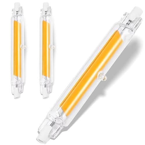 ACAATVE R7s Led 118mm Dimmbar 14W 16W 18W Glasröhre Glühbirne Ersatz für 140W 160W 180W Halogen Warmweiß 3000K 2000LM Kein Flackern 360-Grad-Licht für Stehlampe Deckenfluter Wandleuchte 2 Stück