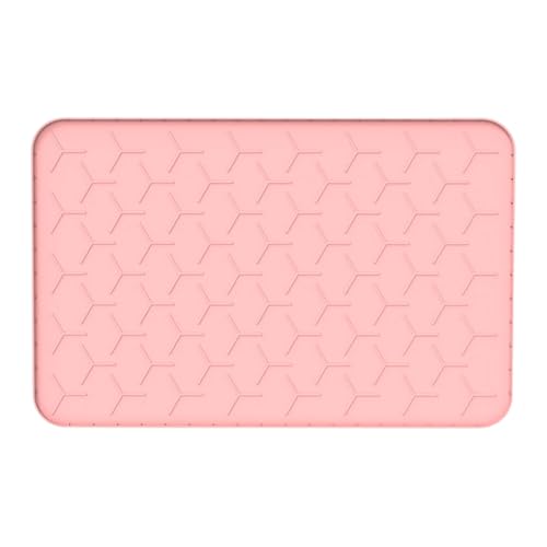 Dcaknri Wasserdichte und rutschfeste Silikon-Katzenstreu-Matten für Tierfutter Schutz vor Verschütten leicht zu reinigen Bodenabdeckung Katzenfuttermatten