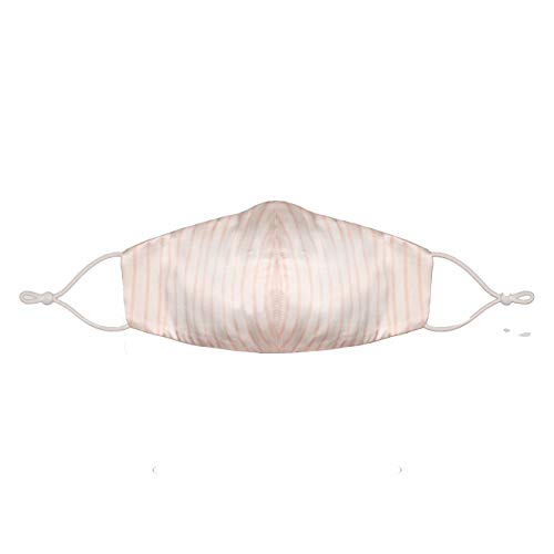 Dilara PREMIUM Seidenmasken Mundschutz mit Motiv in verstellbarer Größe waschbar - Gesicht Maske verstellbar aus Seide Stoff mit Nasenbügel SOFORT lieferbar Gestreift
