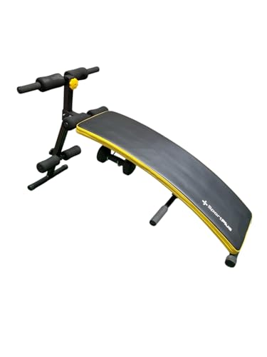 SportPlus Sit up Bank Bauchtrainer Fitnessbank Rückentrainer klappbar 2x 1 5kg Hanteln trainiert Bauch Rücken Schultern Ärme und Po Neu