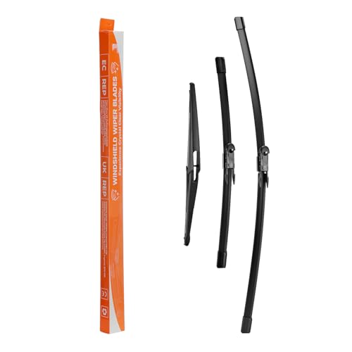Scheibenwischer Wischerblätter Vorne Hinten Satz Kompatibel mit Opel Corsa D S07 2006-2014 3er Set 26 16 12 Zoll Frontscheibenwischer und heckscheibenwischer