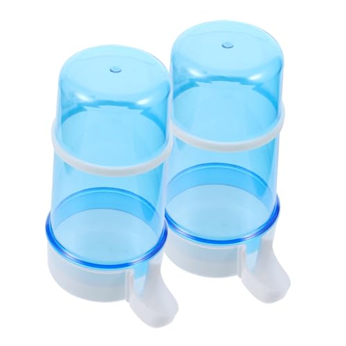 BESTonZON 2Stücke Futterautomat für Kleine Haustiere Hamster Kaninchen Selbstverteilender Wasserspender Futternapf Auslaufsicher Heimtierbedarf Zufälliger Farbe