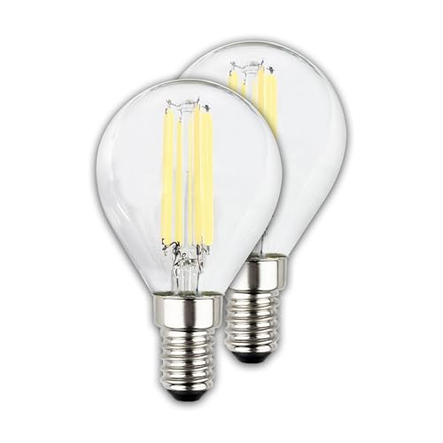 BRILONER   EEK A 2er Set Filament Tropfenßes Licht 4W 840lmühbirne Birneühlampen Bulb