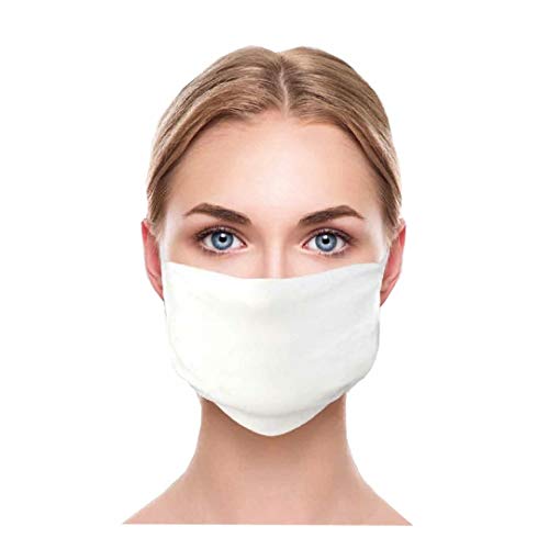 Green Blue Doppelschichtige Mikrofasermaske weiß Atem Staubmaske Hygienemaske 5 er Pack Weiß