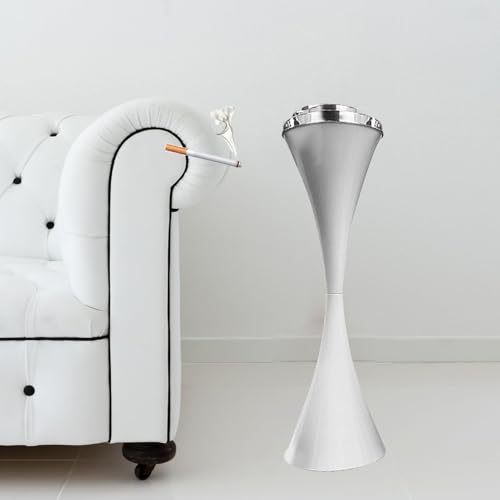 Edelstahl Winddicht Zigarren Aschenbecher Standaschenbecher Outdoor Gewerbe Aschenbecher Stehaschenbecher Indoor Vintage Aschenbecher Ständer mit Deckel für Zigaretten Boden Männer Kreative